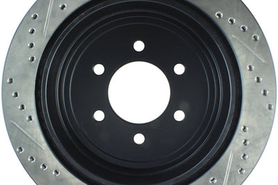 Stoptech StopTech 04-09 Ford F150 / 06-08 Lincoln Mark LT Rear Left Slotted & Drilled Rotor - Brakes Rotors Pads
