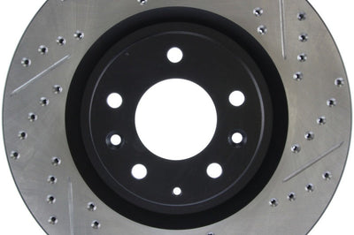 Stoptech StopTech 04-09 Mazda RX-8 Slotted & Drilled Left Front Rotor - Brakes Rotors Pads