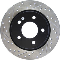 Stoptech StopTech 04-10 Mazda3 Slotted & Drilled Right Rear Rotor - Brakes Rotors Pads