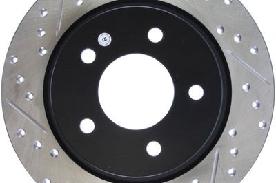 Stoptech StopTech 04-10 Mazda3 Slotted & Drilled Right Rear Rotor - Brakes Rotors Pads