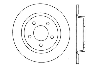 Stoptech StopTech 04-10 Mazda3 Slotted & Drilled Right Rear Rotor - Brakes Rotors Pads