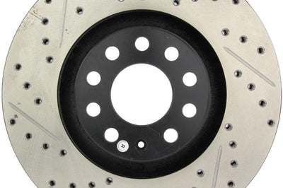 Stoptech StopTech 05-06 Audi A4 Quattro/ 02-04 A6 Quattro / 99-02 S4 Front Right Slotted & Drilled Rotor - Brakes