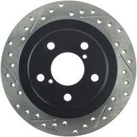 Stoptech StopTech 05-06 Saab 9-2X AWD / 02-05 Impreza WRX / 02 STi Slotted & Drilled Right Rear Rotor - Brakes Rotors