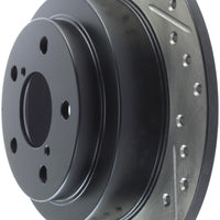 Stoptech StopTech 05-06 Saab 9-2X AWD / 02-05 Impreza WRX / 02 STi Slotted & Drilled Right Rear Rotor - Brakes Rotors
