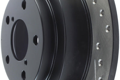 Stoptech StopTech 05-06 Saab 9-2X AWD / 02-05 Impreza WRX / 02 STi Slotted & Drilled Right Rear Rotor - Brakes Rotors