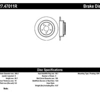 Stoptech StopTech 05-06 Saab 9-2X AWD / 02-05 Impreza WRX / 02 STi Slotted & Drilled Right Rear Rotor - Brakes Rotors