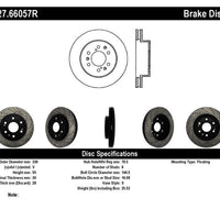 Stoptech StopTech 05-10 GMC Sierra 1500 (w Rear Drum) / 07-09 Yukon Front Right Slotted & Drilled Rotor - Brakes Rotors