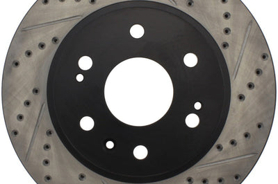 Stoptech StopTech 05-10 GMC Sierra 1500 (w Rear Drum) / 07-09 Yukon Front Left Slotted & Drilled Rotor - Brakes Rotors