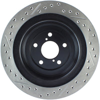 Stoptech StopTech 06-07 Subaru Impreza WRX (Exc STi) Slotted & Drilled Left Rear Rotor - Brakes Rotors Pads