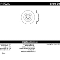 Stoptech StopTech 06-07 Subaru Impreza WRX (Exc STi) Slotted & Drilled Left Rear Rotor - Brakes Rotors Pads