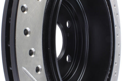 Stoptech StopTech 06-07 Subaru Impreza WRX (Exc STi) Slotted & Drilled Left Rear Rotor - Brakes Rotors Pads