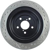 Stoptech StopTech 06-07 Subaru Impreza WRX (Exc STi) Slotted & Drilled Right Rear Rotor - Brakes Rotors Pads