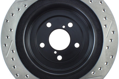 Stoptech StopTech 06-07 Subaru Impreza WRX (Exc STi) Slotted & Drilled Right Rear Rotor - Brakes Rotors Pads