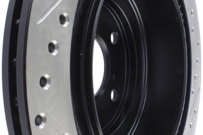 Stoptech StopTech 06-07 Subaru Impreza WRX (Exc STi) Slotted & Drilled Right Rear Rotor - Brakes Rotors Pads