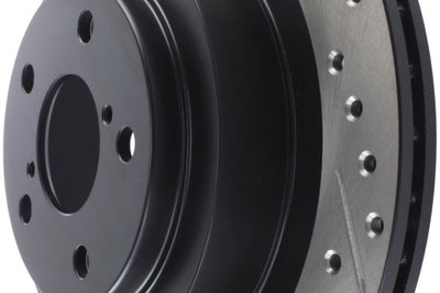 Stoptech StopTech 06-07 Subaru Impreza WRX (Exc STi) Slotted & Drilled Right Rear Rotor - Brakes Rotors Pads
