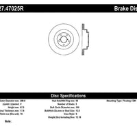 Stoptech StopTech 06-07 Subaru Impreza WRX (Exc STi) Slotted & Drilled Right Rear Rotor - Brakes Rotors Pads