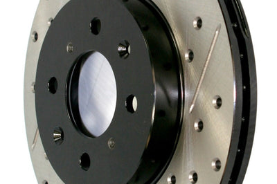 Stoptech StopTech 06-08 Civic GX / 02-04 CR-V / 98-02 Honda Accord V6 / 03-07 4 cyl/V6 MT Slotted & D - Brakes Rotors