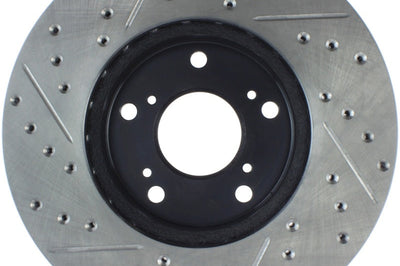 Stoptech StopTech 06-08 Civic GX / 02-04 CR-V / 98-02 Honda Accord V6 / 03-07 4 cyl/V6 MT Slotted & D - Brakes Rotors