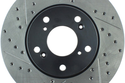 Stoptech StopTech 06-08 Civic GX / 02-04 CR-V / 98-02 Honda Accord V6 / 03-07 4 cyl/V6 MT Slotted & D - Brakes Rotors
