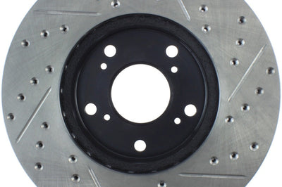 Stoptech StopTech 06-08 Civic GX / 02-04 CR-V / 98-02 Honda Accord V6 / 03-07 4 cyl/V6 MT Slotted & D - Brakes Rotors
