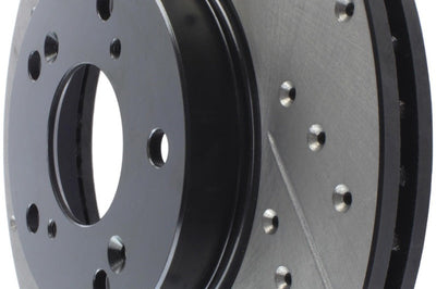 Stoptech StopTech 06-08 Civic GX / 02-04 CR-V / 98-02 Honda Accord V6 / 03-07 4 cyl/V6 MT Slotted & D - Brakes Rotors