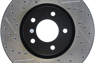 Stoptech StopTech 07-09 Mazda 3 Right Front Slotted & Drilled Rotors - Brakes Pads