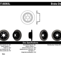 Stoptech StopTech 07-10 GMC Sierra (w/ Rear Drum) / 07-09 Yukon Left Slotted & Drilled Rotor - Brakes Rotors Pads
