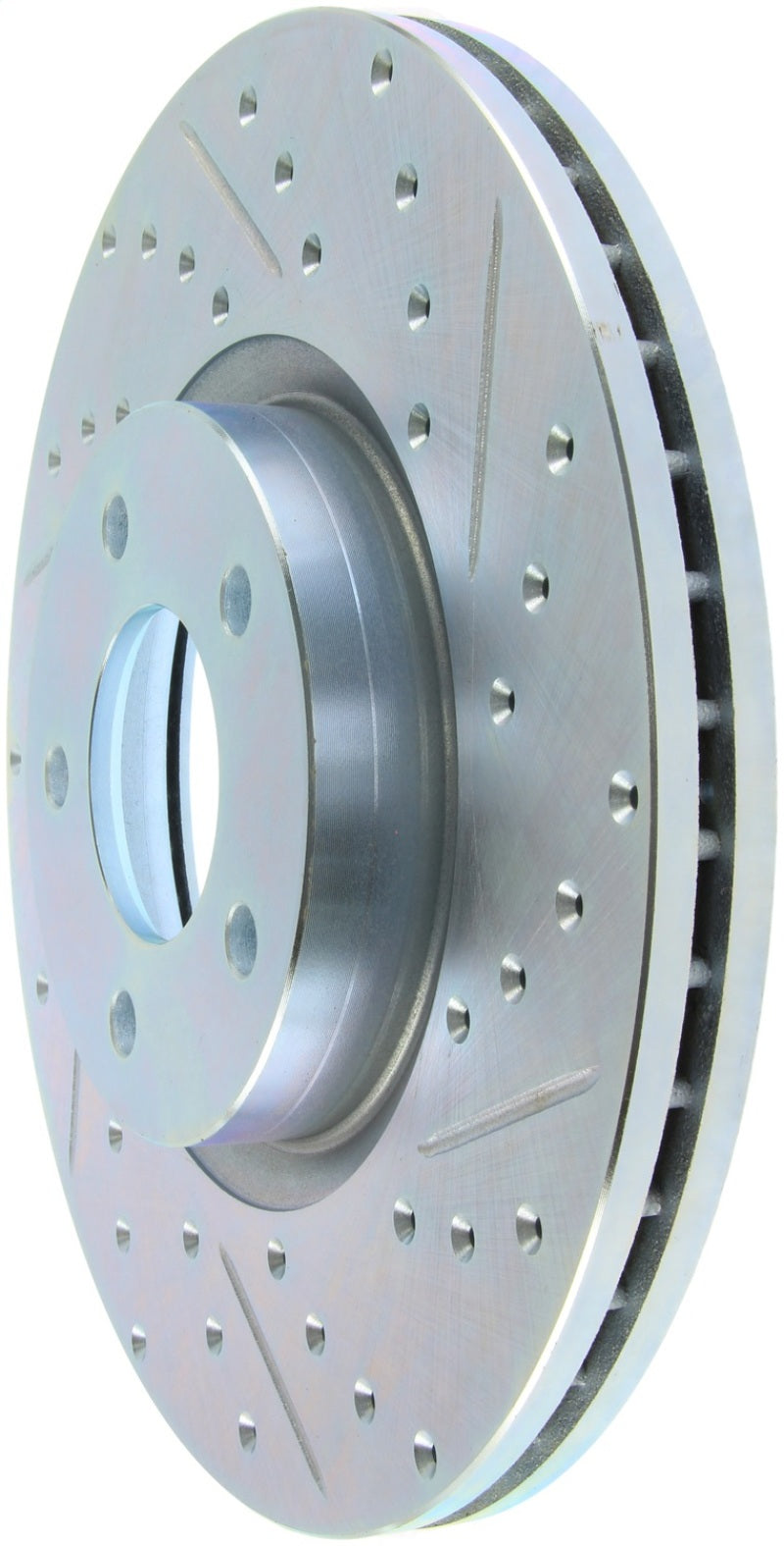 Stoptech StopTech 07-13 Mazdaspeed3 Sport Slotted & Drilled Front Right Rotor - Brakes Rotors Pads