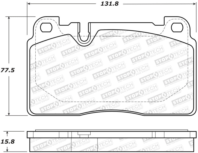 Stoptech StopTech 07-15 Audi Q7 Street Performance Front Brake Pads - Brakes Rotors &