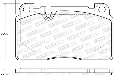 Stoptech StopTech 07-15 Audi Q7 Street Performance Front Brake Pads - Brakes Rotors &