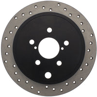 Stoptech StopTech 08-10 WRX Drilled Left Rear Rotor - Brakes Rotors & Pads