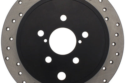 Stoptech StopTech 08-10 WRX Drilled Left Rear Rotor - Brakes Rotors & Pads