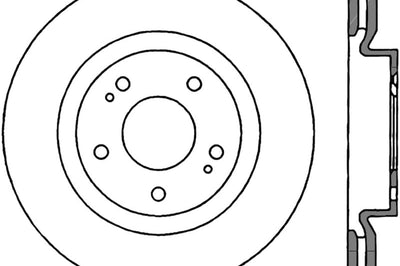 Stoptech StopTech 08-16 Mitsubishi Lancer Sport Drilled Right Front Rotor - Brakes Rotors & Pads