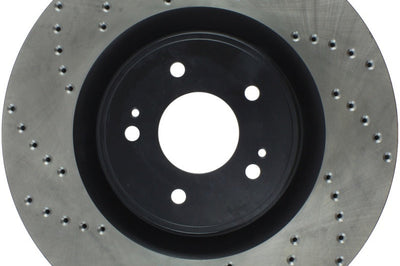 Stoptech StopTech 08-16 Mitsubishi Lancer Sport Drilled Right Front Rotor - Brakes Rotors & Pads