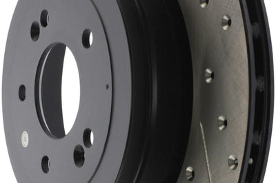Stoptech StopTech 10 Hyundai Genesis Coupe w/ Factory Brembo Slotted & Drilled Right Rear Rotor - Brakes Rotors Pads