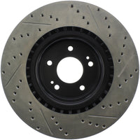 Stoptech StopTech 10 Hyundai Genesis Coupe w/ Factory Brembo Slotted & Drilled Right Front Rotor - Brakes Rotors Pads