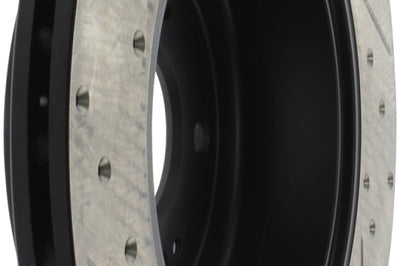 Stoptech StopTech 10 Hyundai Genesis Coupe w/ Factory Brembo Slotted & Drilled Left Rear Rotor - Brakes Rotors Pads