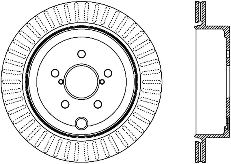Stoptech 10 Subaru Legacy Rear CRYO-STop Rotor - Brakes Rotors & Pads