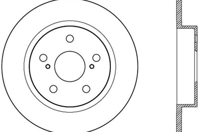 Stoptech StopTech 11-13 Scion tC Rear Slotted Right Sport Brake Rotor - Brakes Rotors & Pads