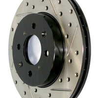Stoptech StopTech 11-17 Dodge Durango Sport Drilled & Slotted Front Driver-Side Brake Rotor - Brakes Rotors Pads