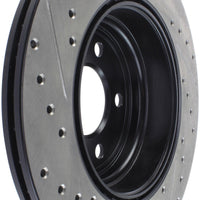 Stoptech StopTech 12-16 BMW 335i Slotted & Drilled Rear Left Rotor - Brakes Rotors Pads