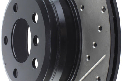 Stoptech StopTech 12-16 BMW 335i Slotted & Drilled Rear Left Rotor - Brakes Rotors Pads