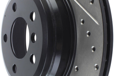 Stoptech StopTech 12-16 BMW 335i Slotted & Drilled Rear Right Rotor - Brakes Rotors Pads