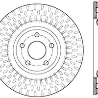 Stoptech StopTech 12-18 Jeep Grand Cherokee SRT8 (380mm Front Disc) Left Slotted Sport Brake Rotor - Brakes Rotors &