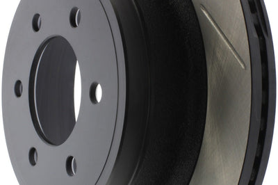 Stoptech StopTech 12-19 Ford F-150 (w/Manual Parking Brake) Slotted Sport Brake Rotor - Brakes Rotors & Pads