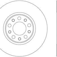 Stoptech StopTech 13 + Dodge Dart Performance Slotted & Drilled Front Right Rotor - Brakes Rotors Pads