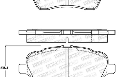 Stoptech StopTech 14-18 Ford Fiesta Street Performance Front Brake Pads - Brakes Rotors &