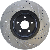 Stoptech StopTech 14 + Ford Focus ST w/ 335mm Brakes Front Right Slotted & Drilled Rotor - Rotors Pads