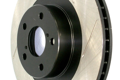 Stoptech StopTech 15-19 Subaru WRX / Legacy / Outback & 08-14 Tribeca Slotted Sport Left Brake Rotor - Brakes Rotors