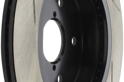 Stoptech StopTech 16-17 Subaru WRX w/EyeSight Technology Sport Slotted Rear Left Rotor - Brakes Rotors & Pads